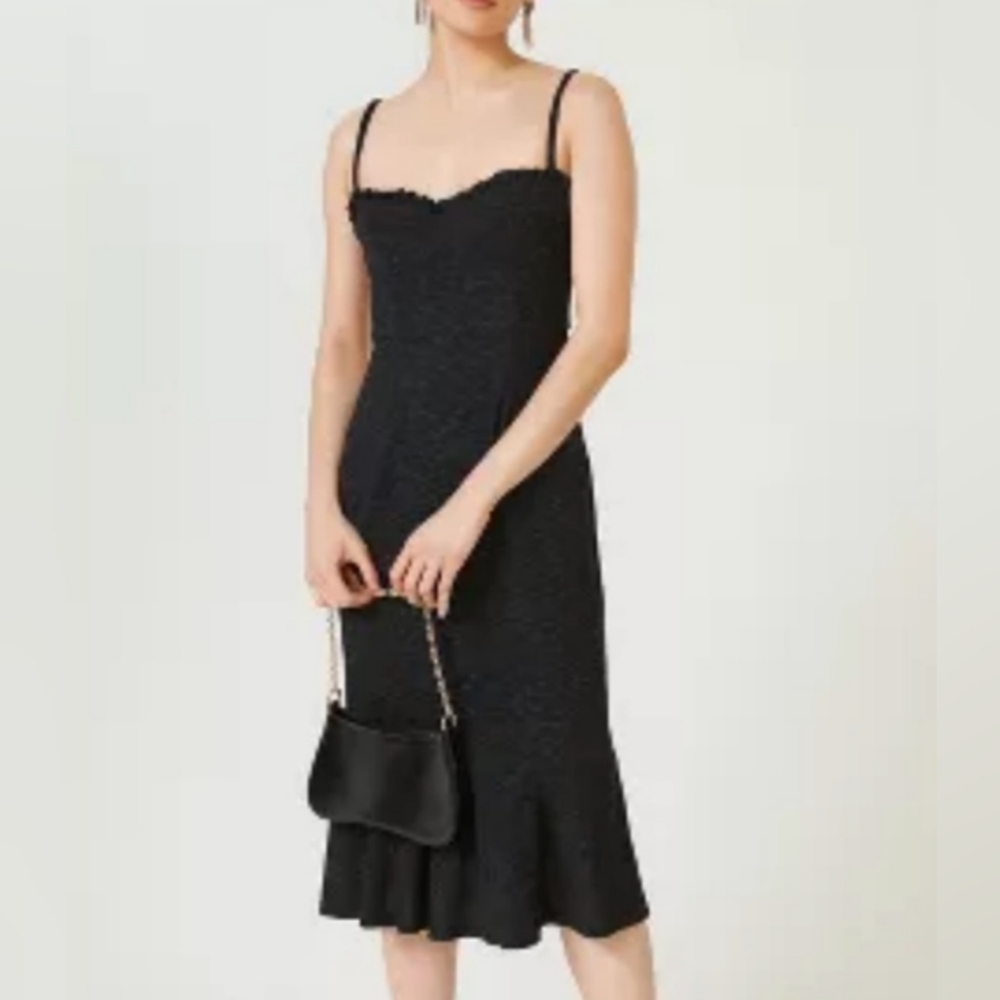 Anthropologie Hutch  Sweetheart Fit and Flare Midi Dress Size Medium